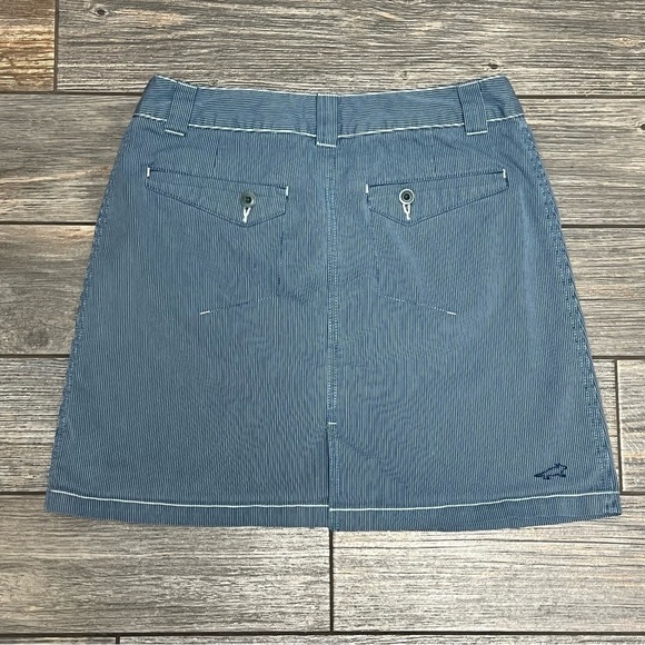 Horny Toad Skirt Skort Women's Size 4 Blue Pinstriped 28" Waist Shorts Athletic - Picture 12 of 16